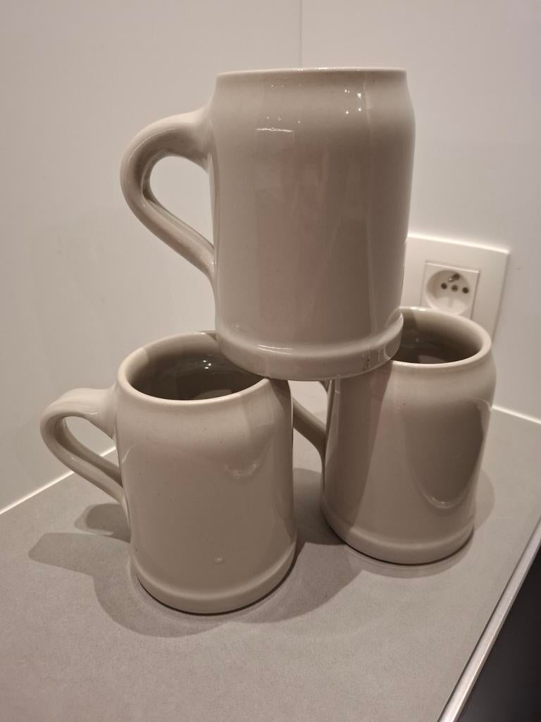 Lot 15 stenen bierpotten 0.5l  nieuw zie omschrijving, Verzamelen, Glas en Drinkglazen, Ophalen, Nieuw