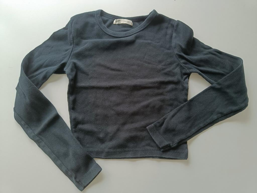 Croptop Pull & Bear S, Kleding | Dames, Zwart, Ophalen of Verzenden, Gedragen, Maat 36 (S)