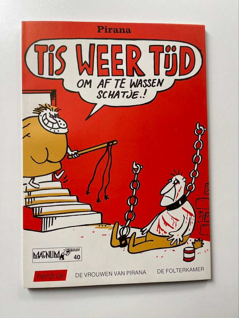 Pirana gesigneerd tis weer tijd Nieuwstaat L22 sc, Boeken, Ophalen of Verzenden