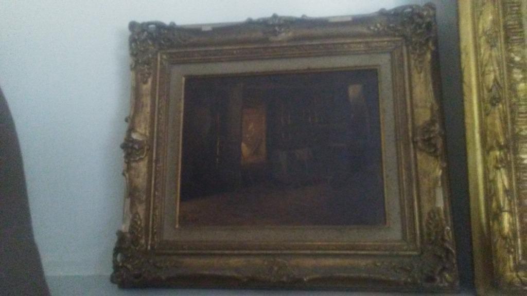 schilderijtje Louis Robbe, Ophalen of Verzenden