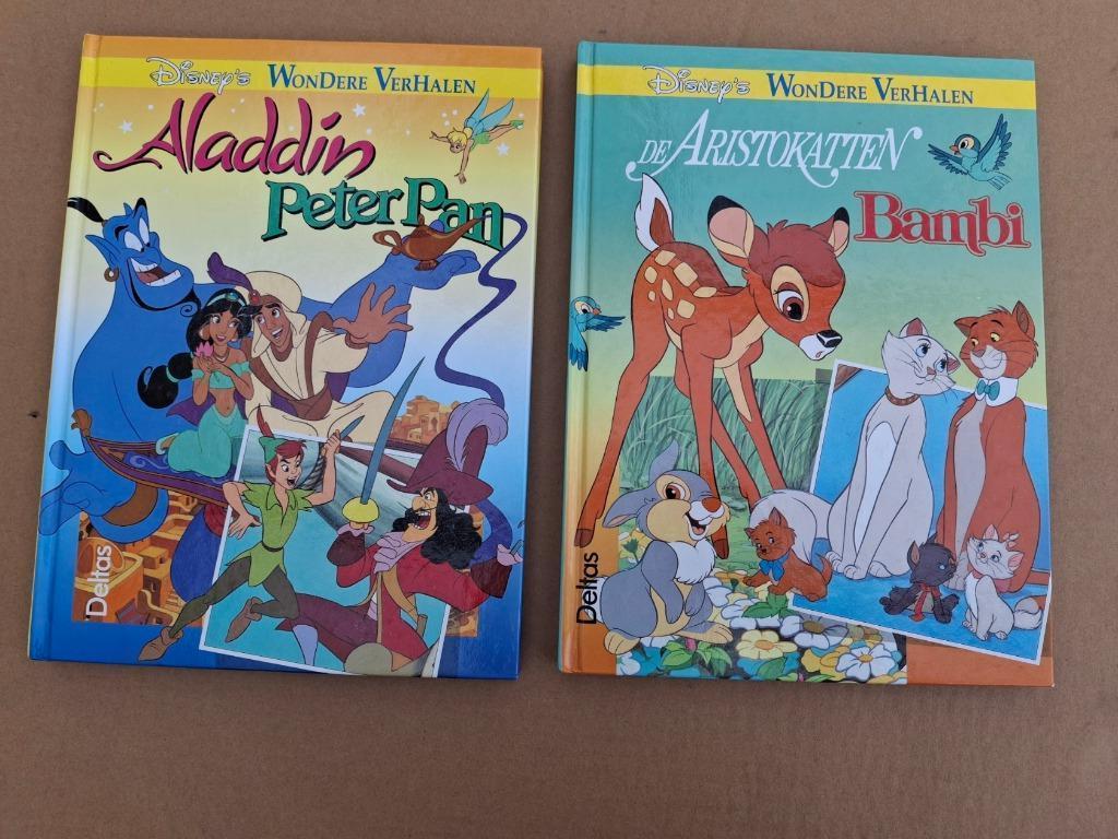 2 Disney wondere verhalen, Aristokatten en Alladin, Boeken, Ophalen, Zo goed als nieuw, Sprookjes
