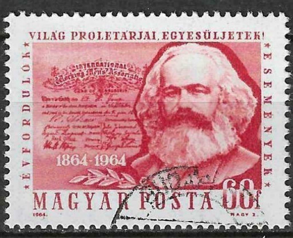 Hongrie 1964 - Yvert 1680 - Karl Marx (ST), Envoi, Affranchi