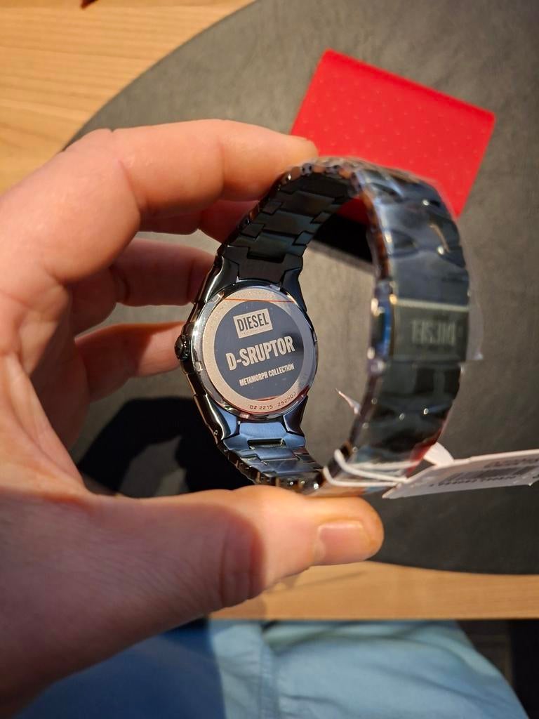 Horloge Diesel dsruptor green, Handtassen en Accessoires, Horloges | Heren, Ophalen of Verzenden