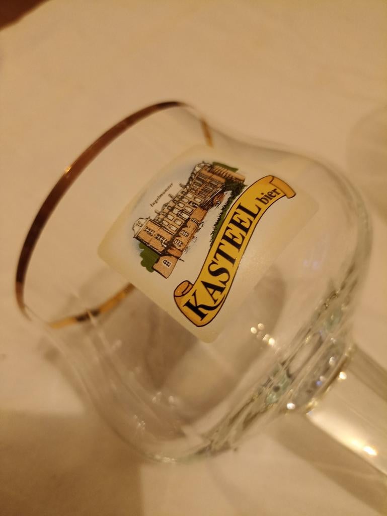 Verres de marque "Kasteel", Collections, Enlèvement ou Envoi