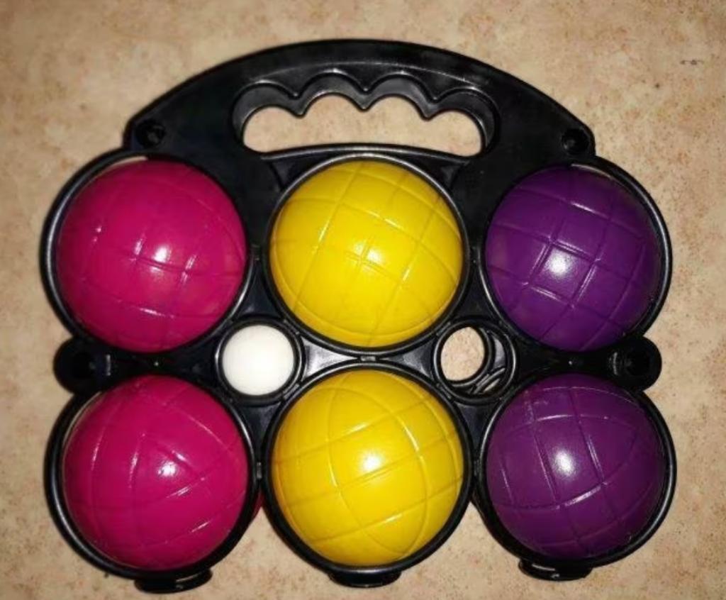 6boules de pétanque + 1cochonnet + 1valisette de transport, Enlèvement ou Envoi, Neuf