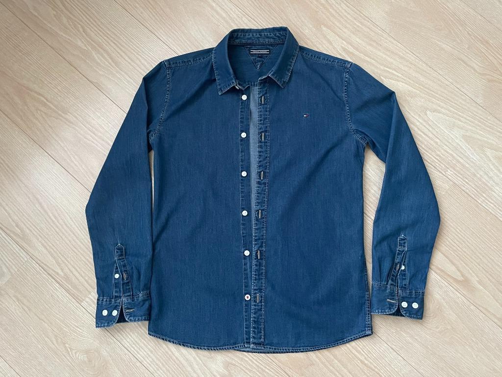 Jeanshemd Tommy Hilfiger 16jaar, Overhemd of Blouse, Ophalen of Verzenden, Jongen, Tommy Hilfiger