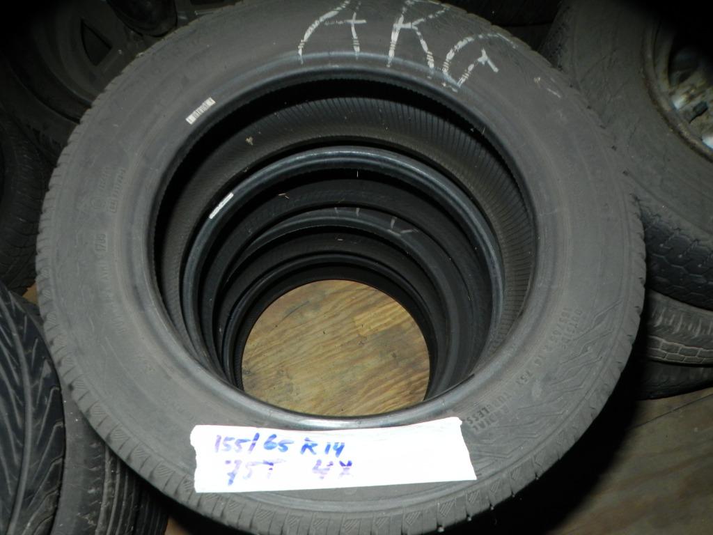 Pneus 4 x 155x65 R 14 75T Pneus Continental, Enlèvement ou Envoi, Utilisé