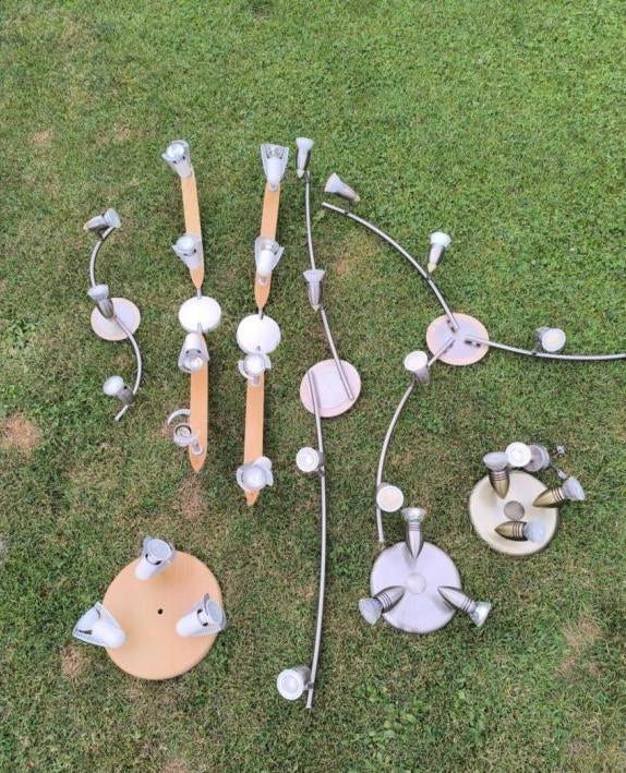 Lot de 8 lustres, Enlèvement, Utilisé, Bois