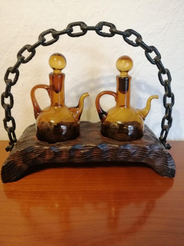 Serviteur huile et vinaigre vintage, Antiquités & Art, Antiquités | Verre & Cristal, Enlèvement