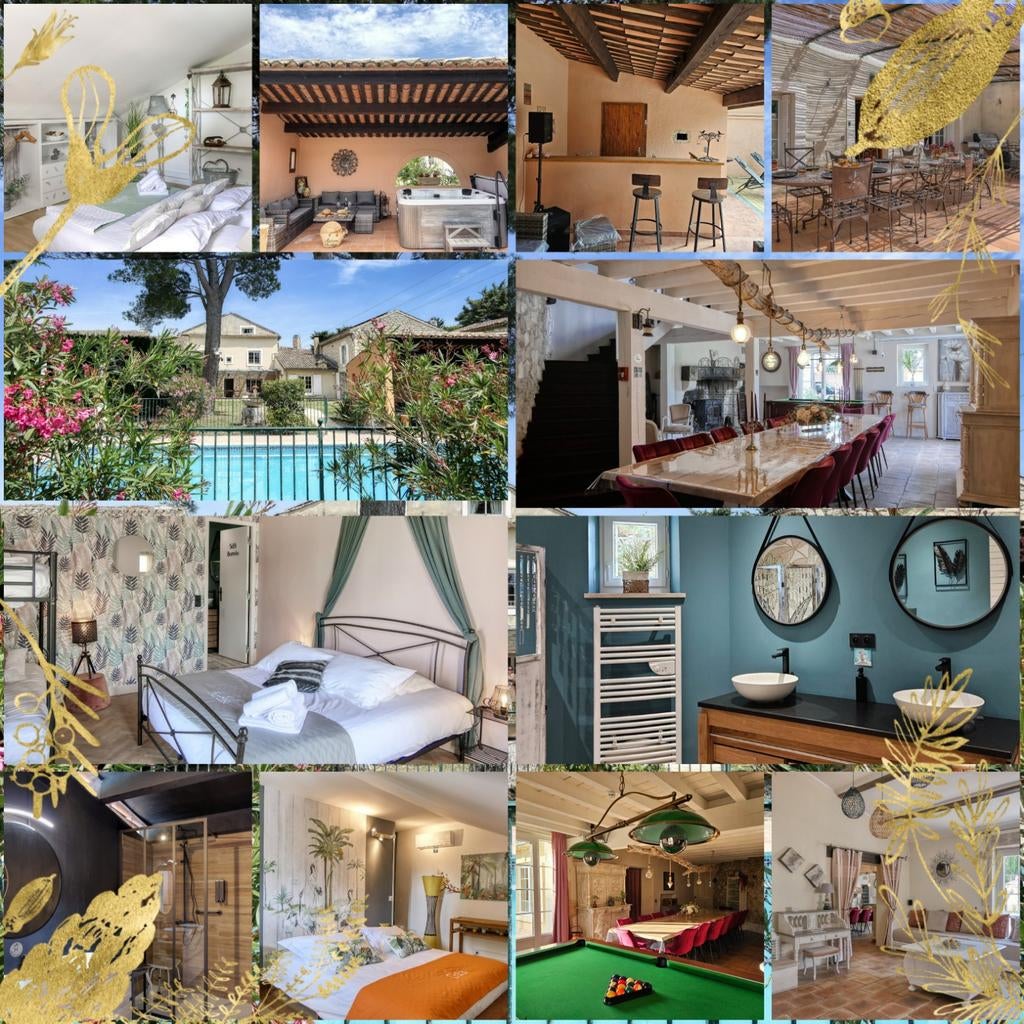 Met familie, vrienden,... > Mas 4* Spa Privé zwembad Provenc, 15 personen, 4 of meer slaapkamers, Open haard, Landelijk