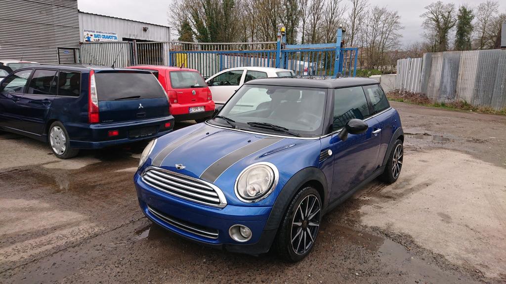 Mini cooper 1600 essence 120cv 2007 183000km ja clim GARANTI, Auto's, Mini, Voorwielaandrijving, Blauw, Leder, Bedrijf