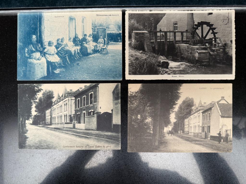 4 postkaarten Canne ( Kanne ) 1915-1920, Ophalen of Verzenden, Voor 1920, Gelopen, Limburg