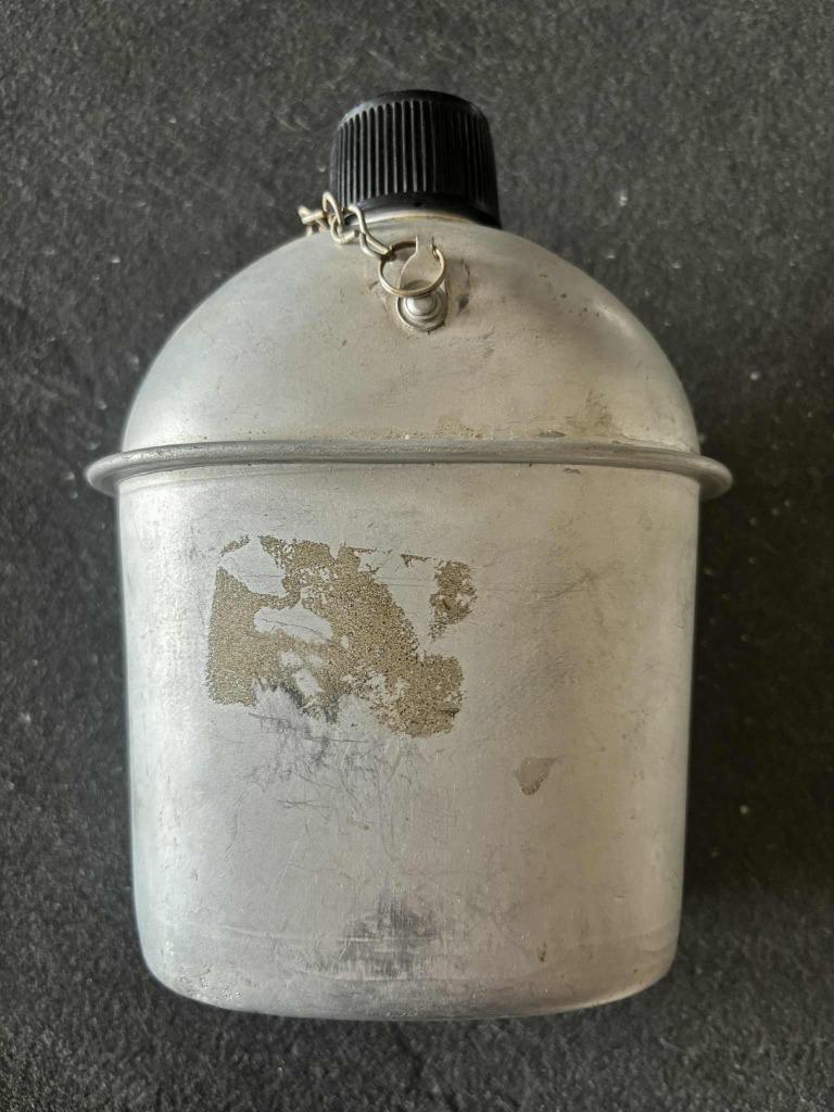 Gourde militaire en aluminium, Collections, Enlèvement ou Envoi, Armée de terre, Autres types