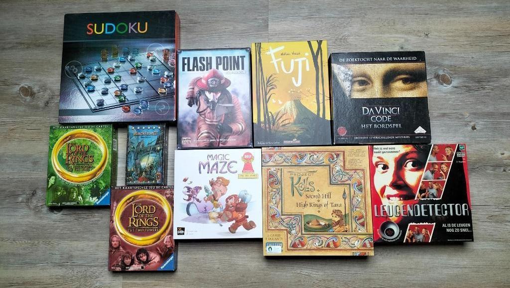 Gezelschaps- / Bordspellen - ook afzonderlijk te koop, Hobby & Loisirs créatifs, Jeux de société | Jeux de plateau, Utilisé, Enlèvement ou Envoi