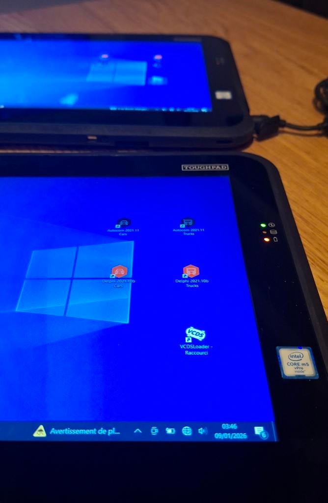 Panasonic-diagnosetablet voor autovrachtwagens