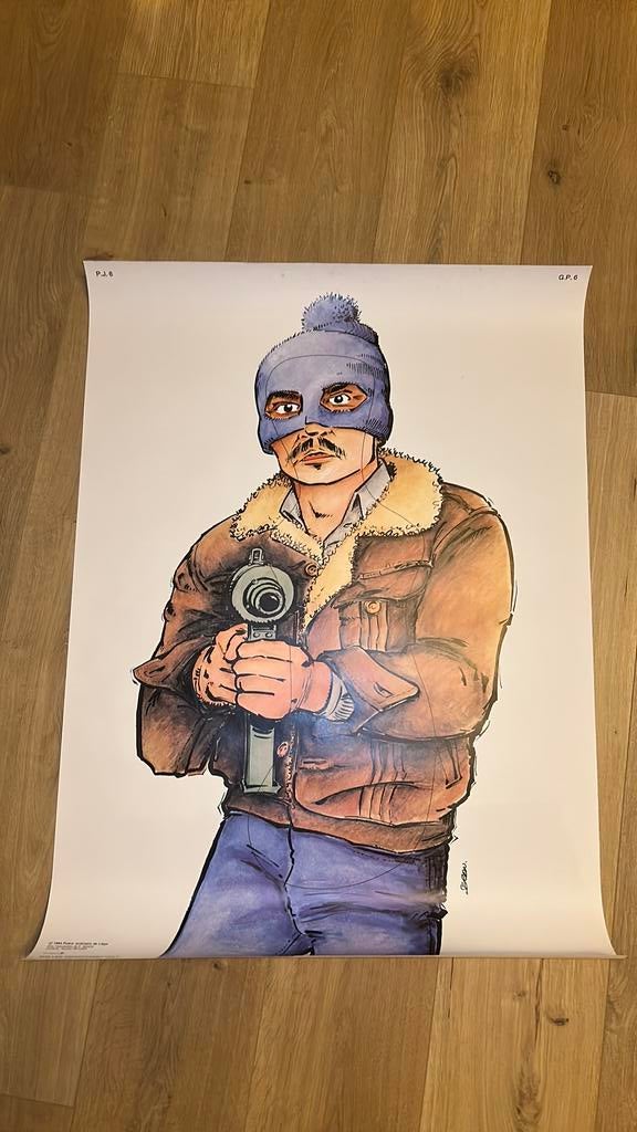 Affiche Seron Police Liège 1984, Collections, Enlèvement ou Envoi, Neuf