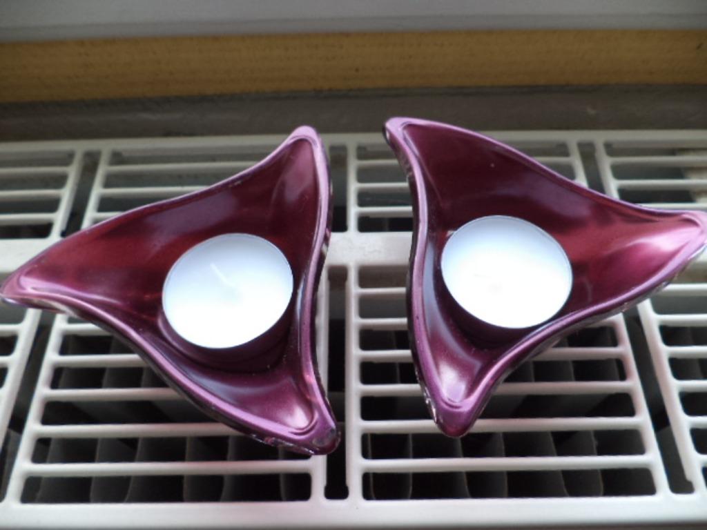 Lot photophores + encens + bruleur + bougies + sable, Enlèvement ou Envoi, Comme neuf, Rouge, Autres matériaux