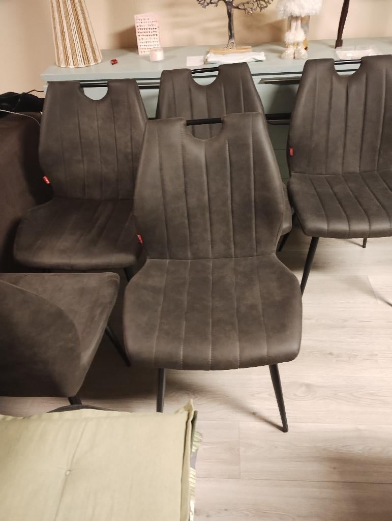 Chaises, Maison & Meubles, Chaises, Brun, Enlèvement, Cuir, Moderne