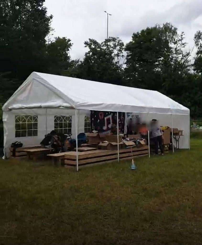 Location tonnelle 4x8m, Jardin & Terrasse, Tonnelles, 2 mètres ou plus, 8 mètres et plus, 4 à 6 mètres, Tente de réception