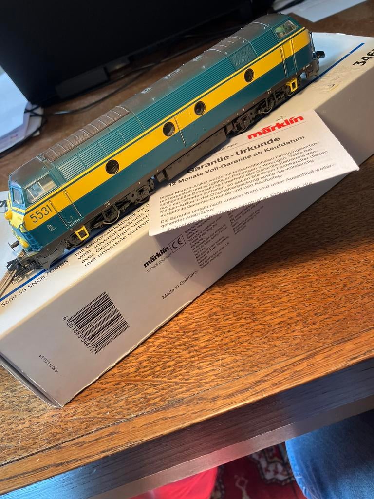 Marklin HO 34671 Serie 55 NMBS AC Delta Digitaal Mint, Wisselstroom, Locomotief, Ophalen of Verzenden, Zo goed als nieuw