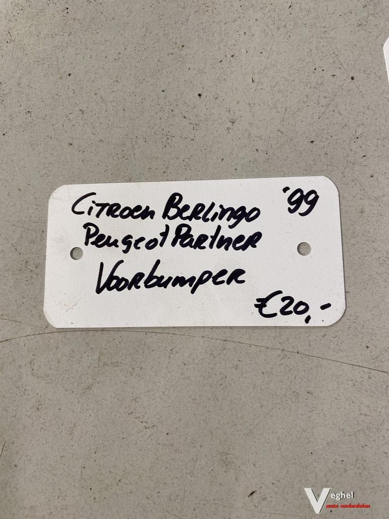 Citroen Berlingo Peugeot Partner Voorbumper 1999, Ophalen, Gebruikt, -, Voor