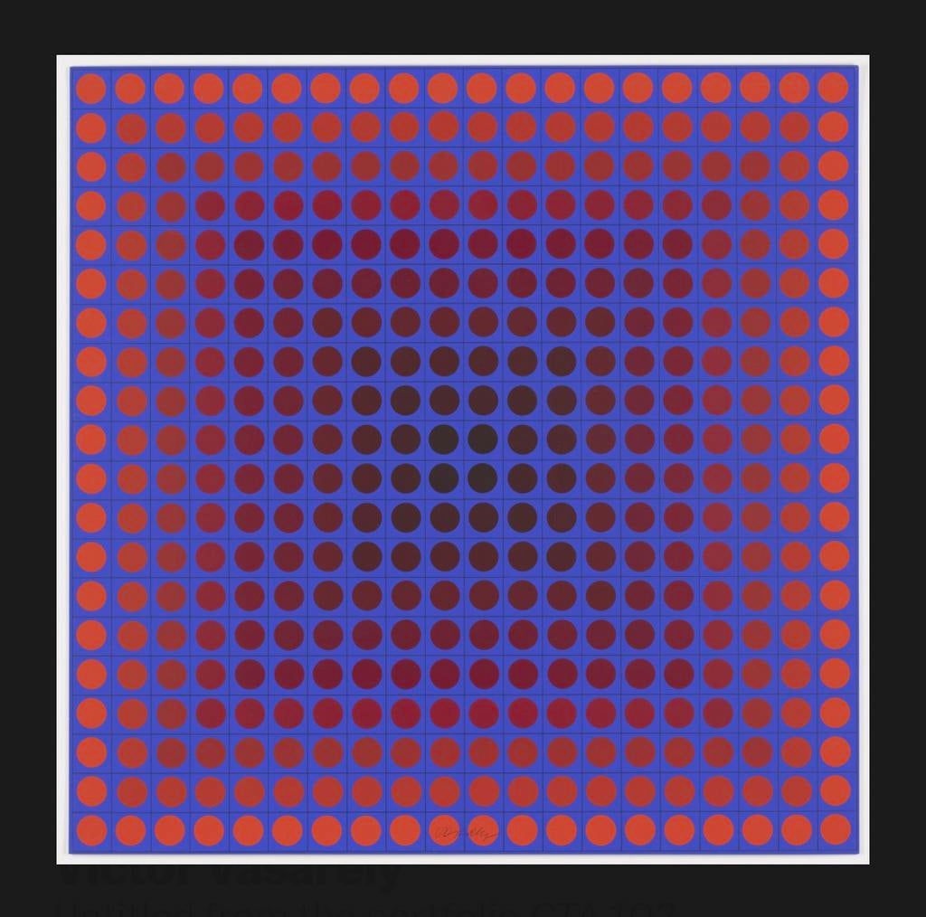 Victor Vasarely - Sans titre (CTA 102, 1966) sérigraphie, Enlèvement ou Envoi