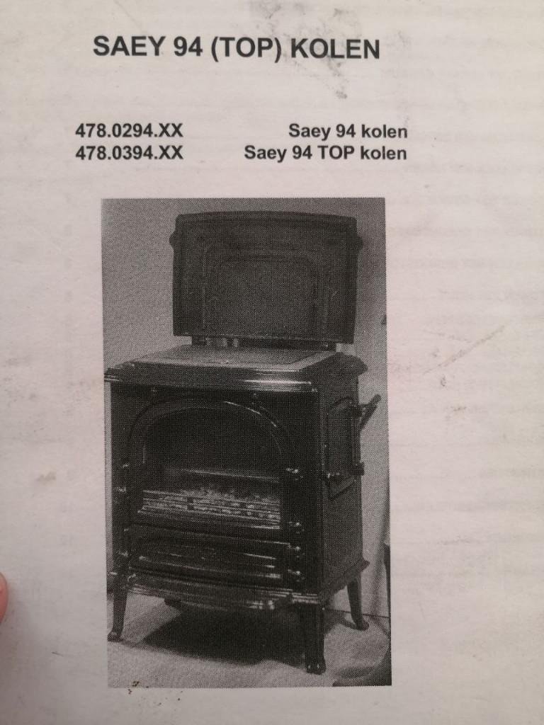 Poêle à bois/charbon SAEY 94, Maison & Meubles, Poêles, Enlèvement, Utilisé, Bois, Autoportant