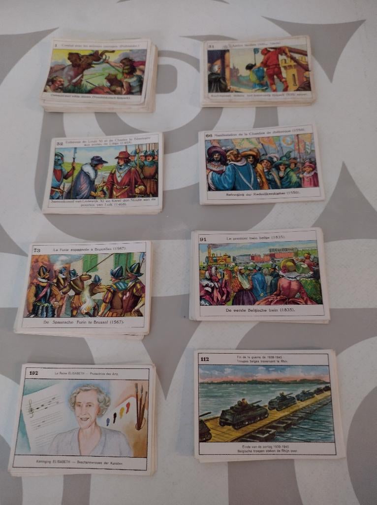 Chromo's prenten Belgische geschiedenis, Verzamelen, Ophalen of Verzenden, Gebruikt