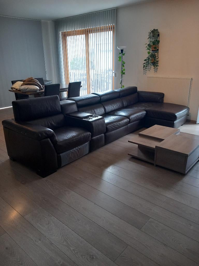 Lederen Natuzzi zetel, Maison & Meubles, Canapés | Salons, Enlèvement, Comme neuf, Cuir