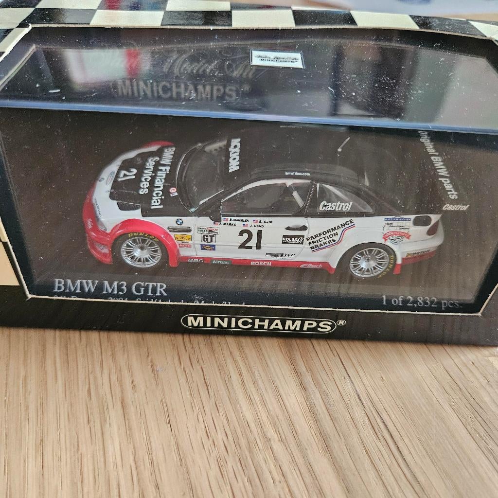 Minichamps BMW M3 GTR ALMS Daytona 24h 2004 n21, Enlèvement ou Envoi, Neuf, Voiture, MiniChamps