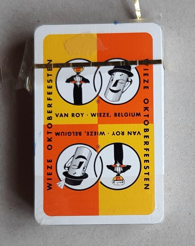 SPEELKAARTEN RECLAME VAN ROY WIEZE  BIER BIERE, Ophalen of Verzenden, Speelkaart(en)