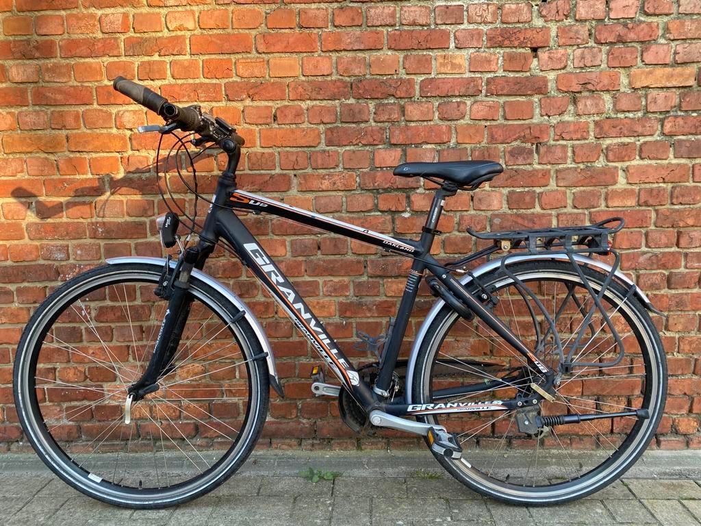 Granville Herenfiets Schoolfiets velo, Fietsen en Brommers, 28 inch, 49 tot 53 cm, Zo goed als nieuw, Meer dan 20 versnellingen
