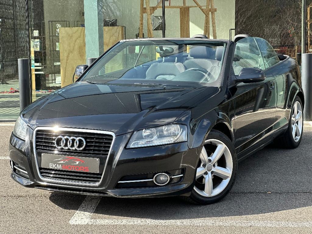 Audi A3 Cabrio 1.2 TFSI / Airco / Sensoren / Start/Stop, Auto's, 4 zetels, Stof, Zwart, Cabriolet