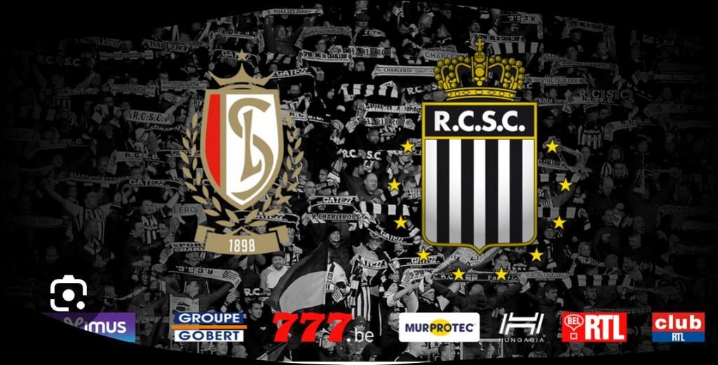 2 places pour le match rcsc contre standard le 18/04/26, Tickets en Kaartjes, Sport | Voetbal