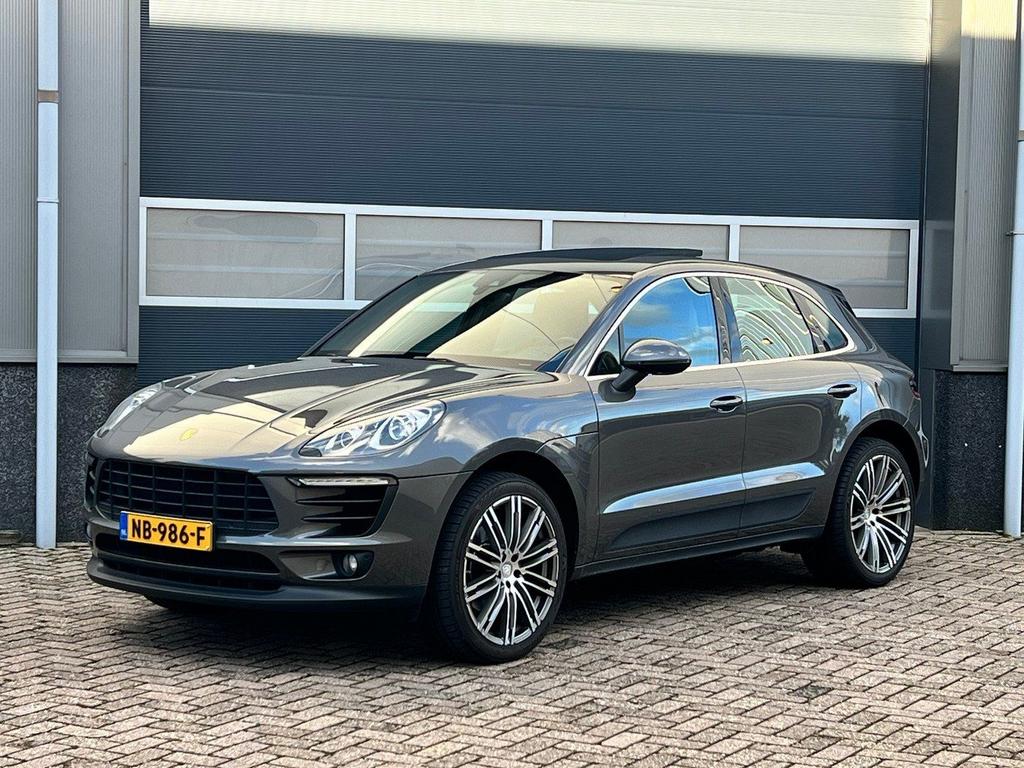Porsche Macan 2.0 bj.2017 NL auto|Pano|Camera|Nap., Autos, Porsche, 167 g/km, Argent ou Gris, Achat, Beige