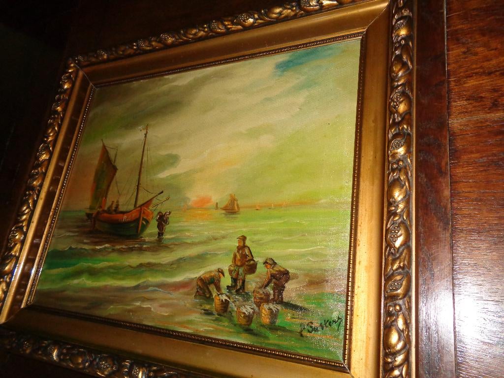 *Suster (19e eeuw) -Prachtig schilderij -Vermeld in BENEZIT, Ophalen of Verzenden