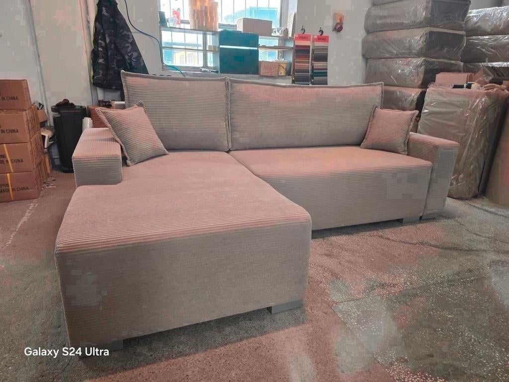 Moderne 3-Zits Slaapbank met Slaapfunctie, Huis en Inrichting, Slaapkamer | Slaapbanken, Verzenden, Groen