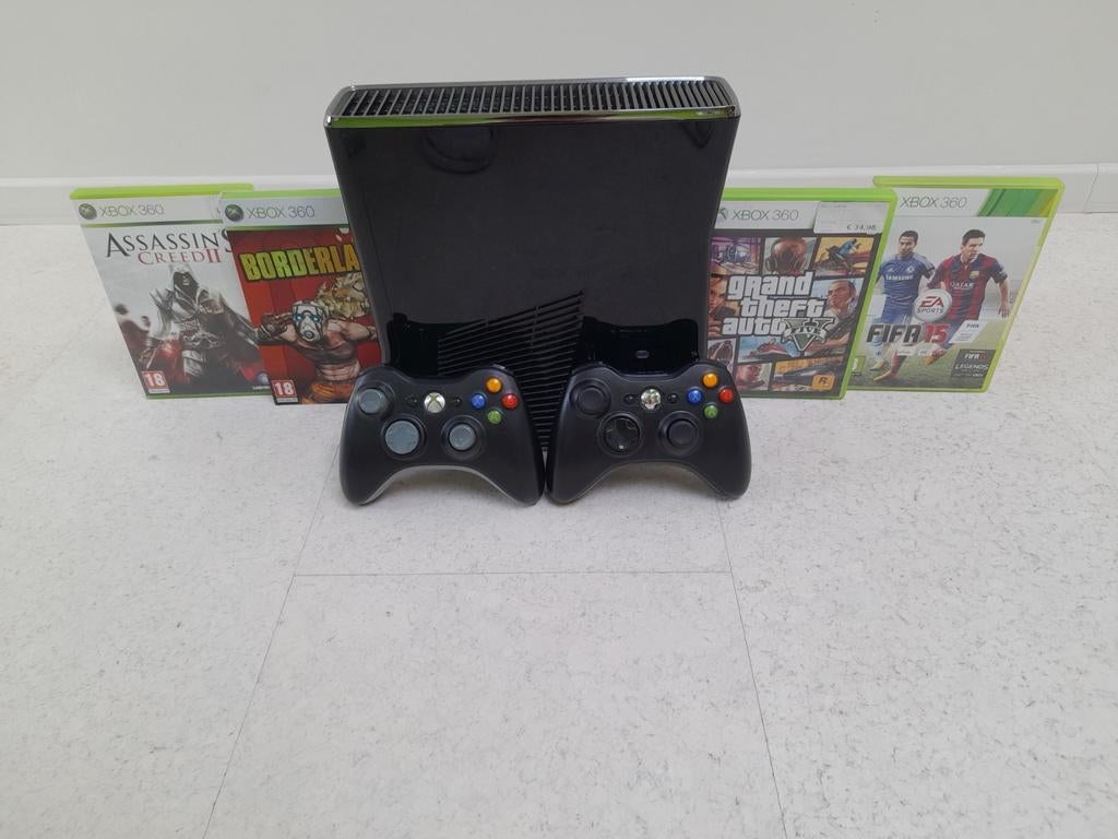 Xbox 360 met 2 controllers (+25 games), Ophalen, Xbox 360