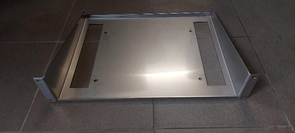 3 plateaux 19" 350mm 2U acier inoxydable, Computers en Software, Serverkasten, Ophalen, Zo goed als nieuw