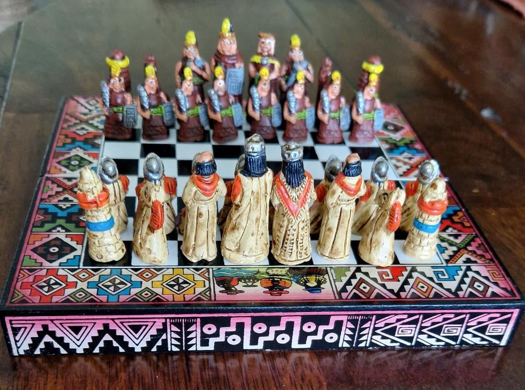 Klein schaakspel uit Peru - Nieuw, Een of twee spelers, Verzenden, Nieuw