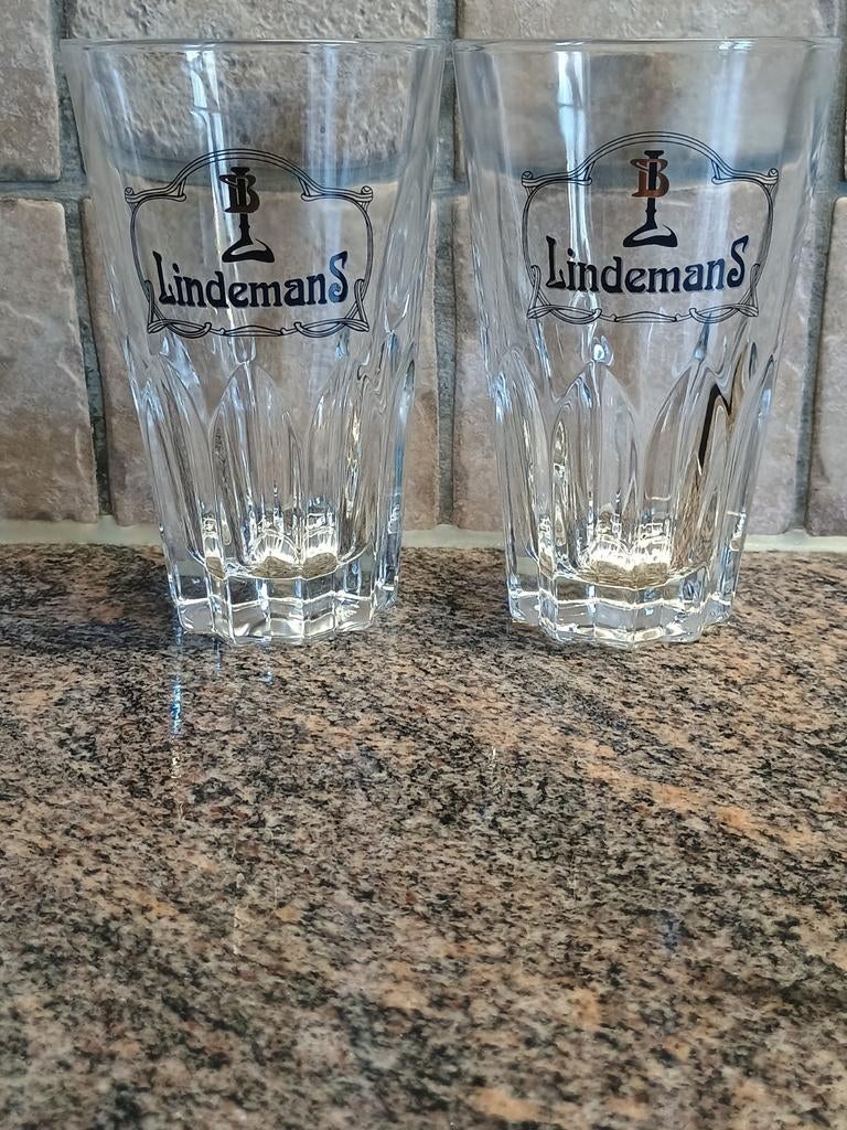 Gueuze Lindemans  glazen, Verzamelen, Ophalen of Verzenden