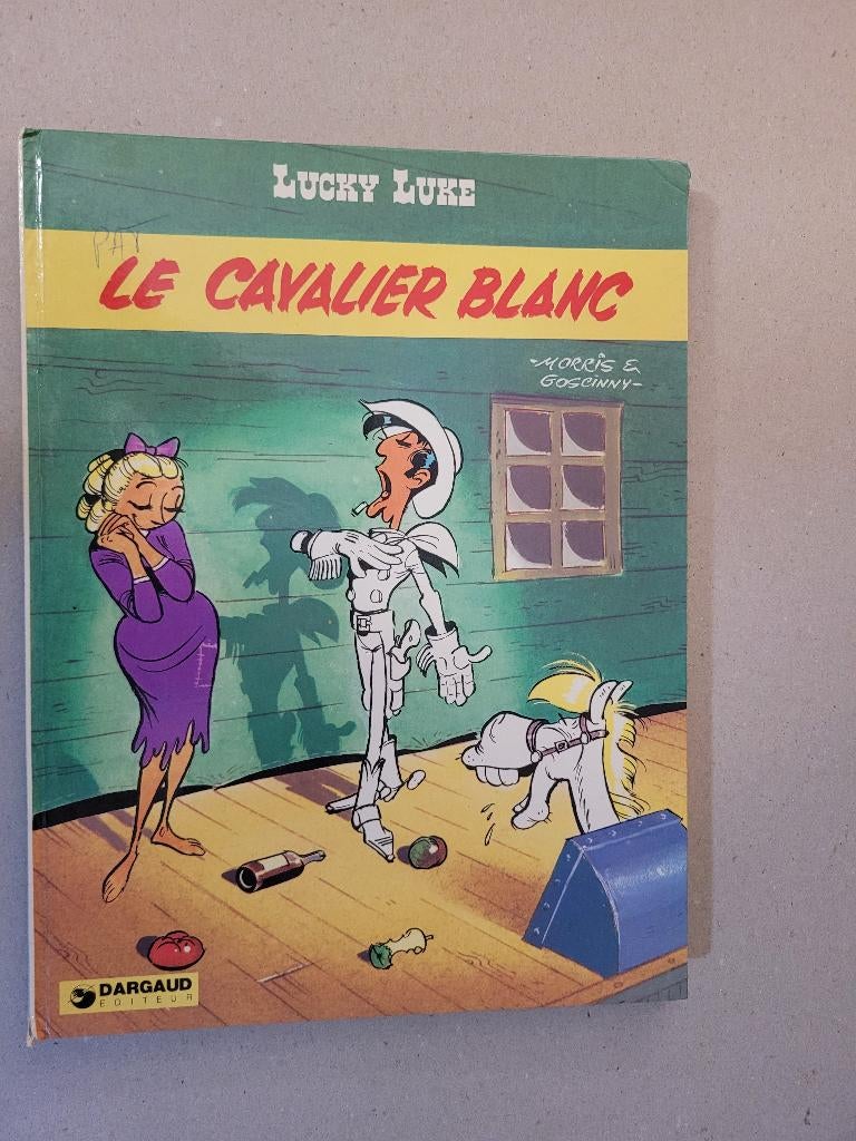 Lucky Luke, Le cavalier blanc, Livres, Une BD, Utilisé, Morris, Envoi