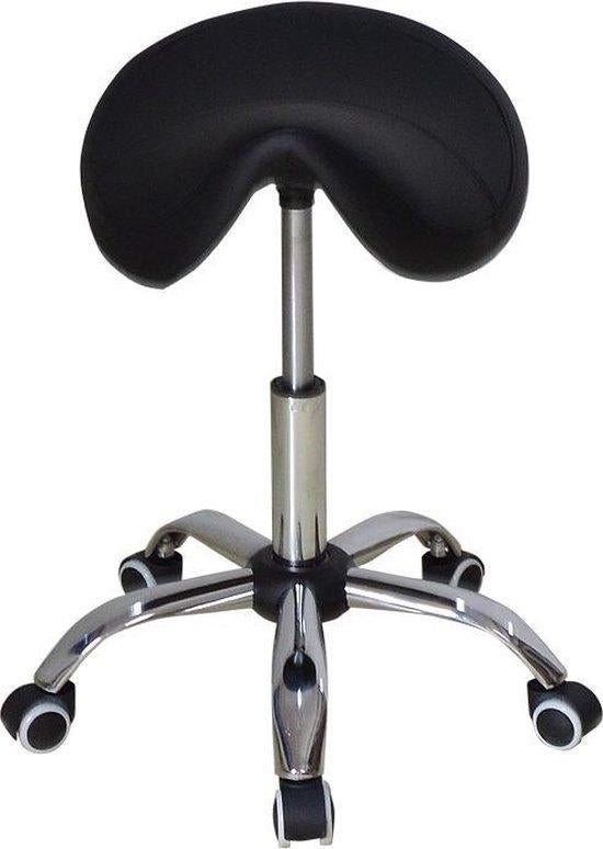 Zadelkruk - Kapperskruk Ergonomisch en in hoogte verstelbaar, Zwart, Ophalen of Verzenden, Zo goed als nieuw, Bureaukruk