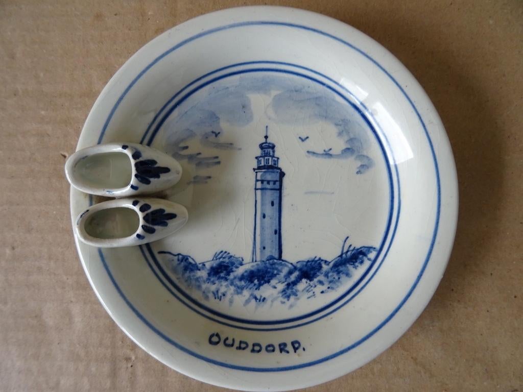 Bol bleu de Delft Ouddorp phare 12cm Delfts Holland vintage, Enlèvement ou Envoi