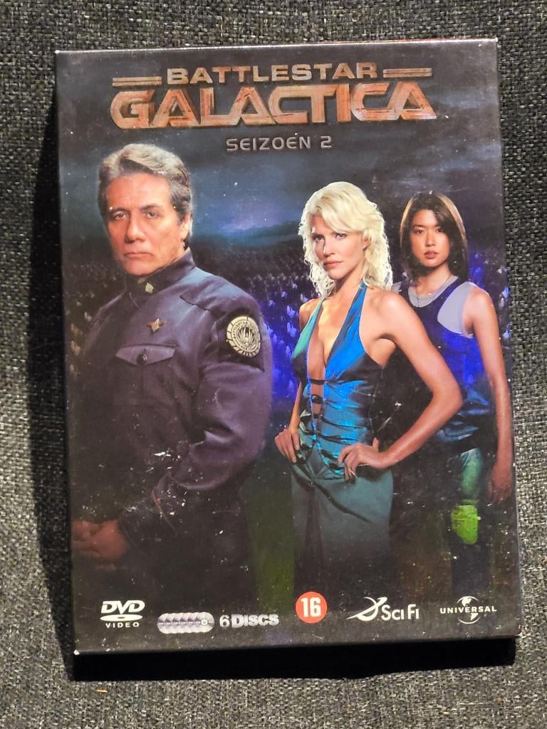 Dvd box 'Battlestar Galactica' Seizoen 2 6 dvd's, Gebruikt, Vanaf 16 jaar, Boxset, Ophalen of Verzenden