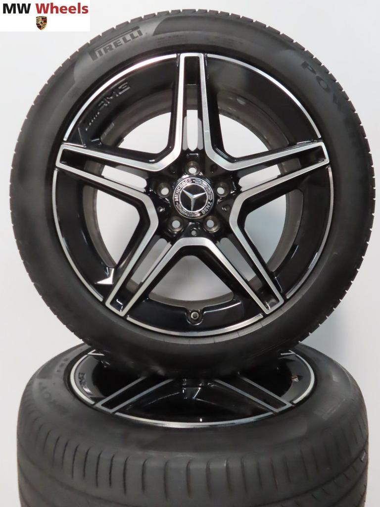 Mercedes E klasse W213 AMG 18 inch velgen zomerbanden, Pneus et Jantes, 245 mm, Véhicule de tourisme, Pneus été
