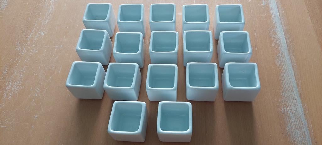 Glazen potjes (5,5cm x 5,5cm), Huis en Inrichting, Keuken | Keukenbenodigdheden, Ophalen of Verzenden