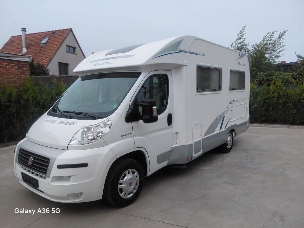 Fiat rimor Europeo 2300cc - 4 personen- 2011- 65000 km, Caravans en Kamperen, Mobilhomes, Fiat, Bedrijf, Fiat, Luifel