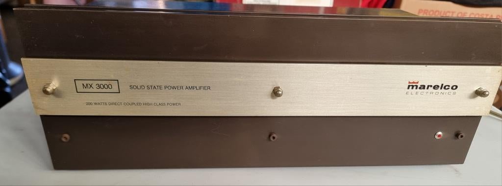 Marelco MX 3000, Ophalen, Gebruikt, Audio