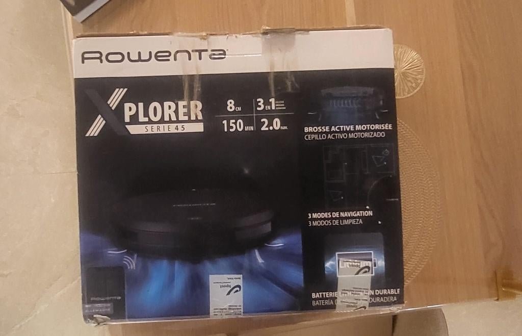 Rowenta Explorer 45-robot, Elektronische apparatuur, Ophalen, Zo goed als nieuw, Reservoir, Robotstofzuiger